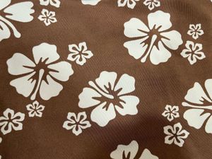 H&amp;M Brown and White Floral Straight Mini 🌴🍍🌺