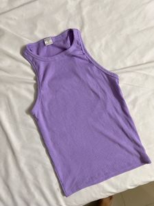 SSS - Lilac Ribbed Tank Top [Size - S]