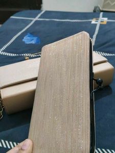 Sparkly Gold Clutch Bag