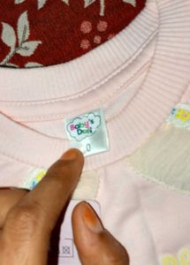Baby Girl Pink Bunny Sweatshirt