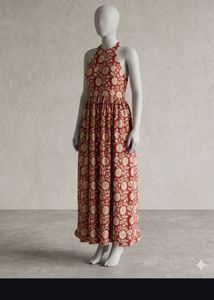 Boho Floral Print Maxi Dress