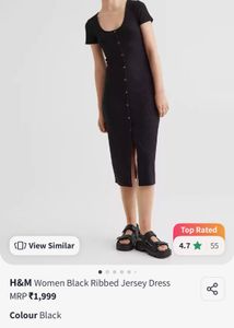 H&amp;M Ribbed Bodycon Dress