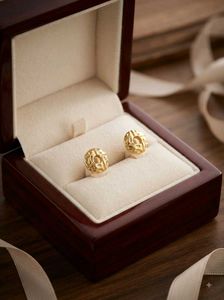 Elegant Gold Stud Earrings