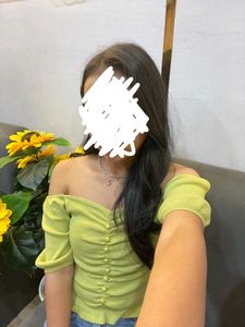 Trendy Off-Shoulder Ruched Top