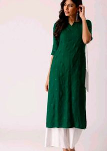 Elegant Green Sequined Kurta