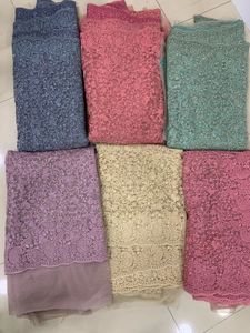 havy embroidery work saree brand new