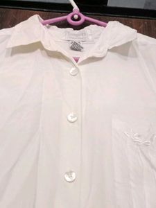 Classic White Button-Up Shirt