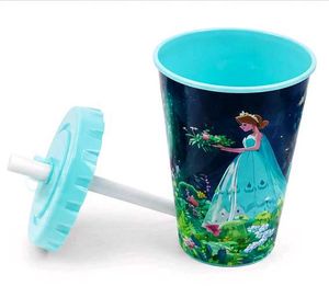 Kids Princess Themed Tumbler with Straw