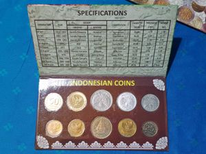 Indonesia Coin Set With Original Cover, Foreign Co