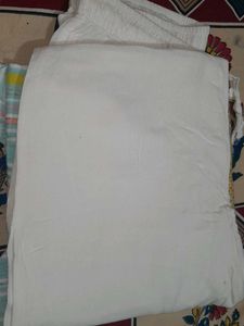 White Cotton Dress Material