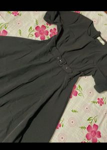chic black fit and flare dress women’s