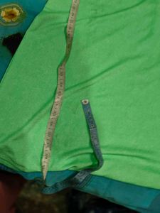 Green Long Sleeve Dress with Floral Applique