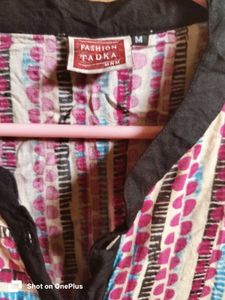 Vibrant Striped Button-Down Kurta