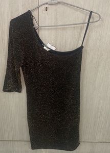 Sparkly One-Shoulder Top