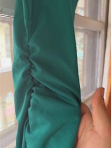 Elegant Sleeveless Emerald Green Dress