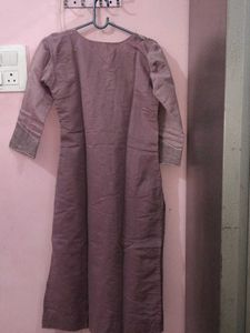 Embroidered Cotton Kurta
