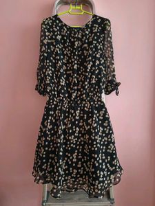 Chic Black Polka Dot Dress