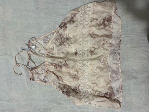 Sheer Printed Top and Skirt set h&amp;m