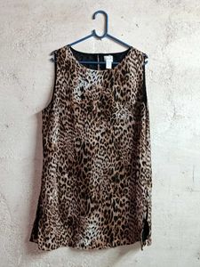 oversized Fashion Top Sleeveless Multicolored