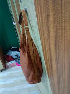 Imported Stylish Brown Leather Hobo Bag