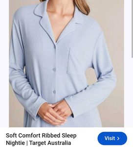 Soft Blue Striped Pajama Shirt