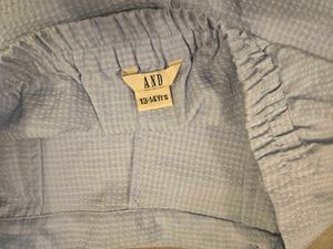 Light Blue Textured Skirt