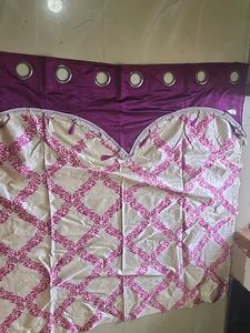 Elegant Purple &amp; Cream Curtains