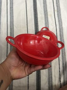 Set of 2 Red Soup Bowls