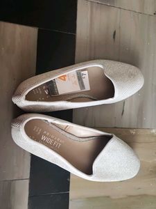 Sparkly Ballet Flats - White