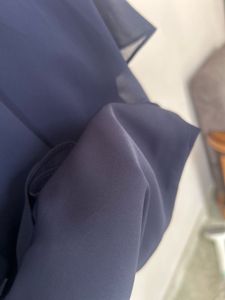 Elegant Navy Blue Layered Top