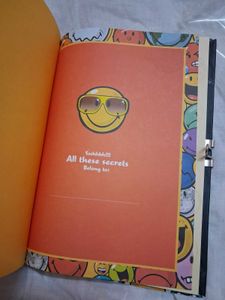 Smiley World Secret Diary with Lock&amp; Key 🔐