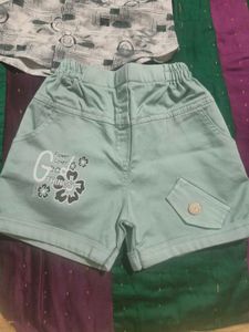 Cute Printed Shirt &amp; Shorts Set
