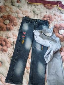 Kids Jeans &amp; Cargo Pants Set