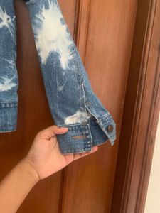 Unique Tie-Dye Denim Jacket
