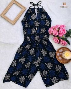 🖤Floral Jumpsuit with Halter Neck