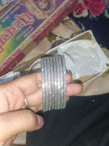 sparkle golden bangles