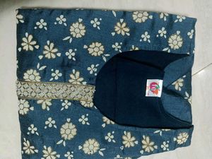 Beautiful Blue Floral Kurta Set