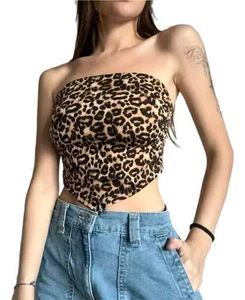Leopard Print Bandeau Top
