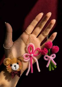 Cute Plush Keychains Set