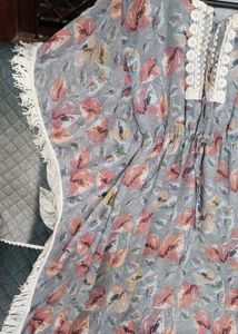 Bohemian Floral Kaftan Gown
