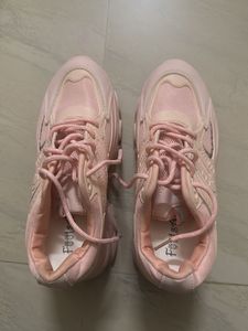 Pink Chunky Sole Sneakers