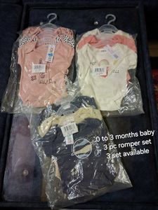 Baby Romper Set - 0-3 Months