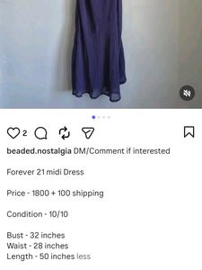 Forever 21 Purple Flowy Slip Dress
