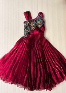 Stunning Embellished Red Gown