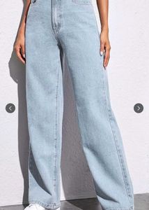 Straight Fit  High Rise Jeans