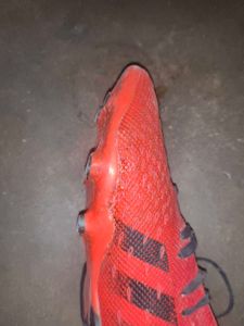 Red Adidas Predator Football Cleats