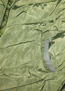 Quilted Olive Jacket &amp; Bag Free