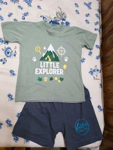 Little Explorer T-shirt and Shorts Set