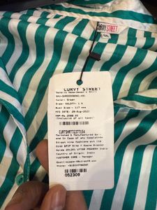Chic Striped Button-Up Blouse