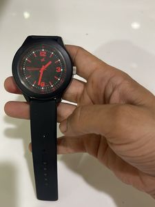 Men's Black &amp; Red Sport Watch